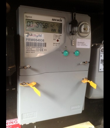 A type E3 three phase interval meter.