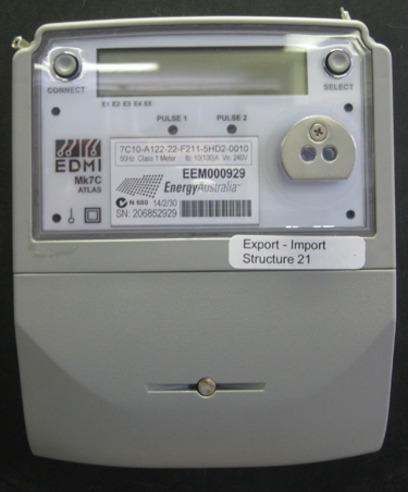 An accumulation meter with a digital display.