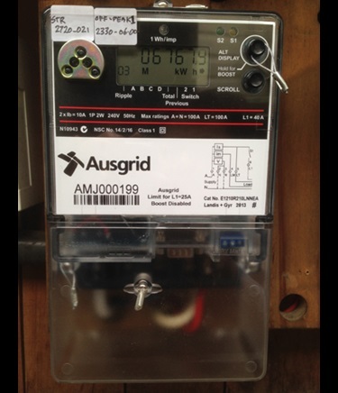 A type E2 single phase dual element interval meter.